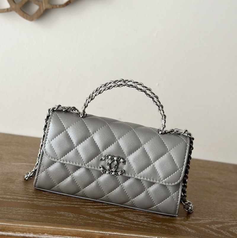 Ch*el top handle bags
